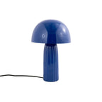 lampe joy en metal bleu fonce fond blanc