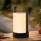 Nina - Lampe Enceinte Bluetooth - Polyéthylène - Gris