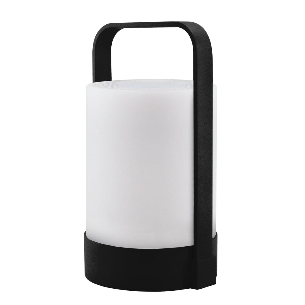 Nina - Lampe Enceinte Bluetooth - Polyéthylène - Gris