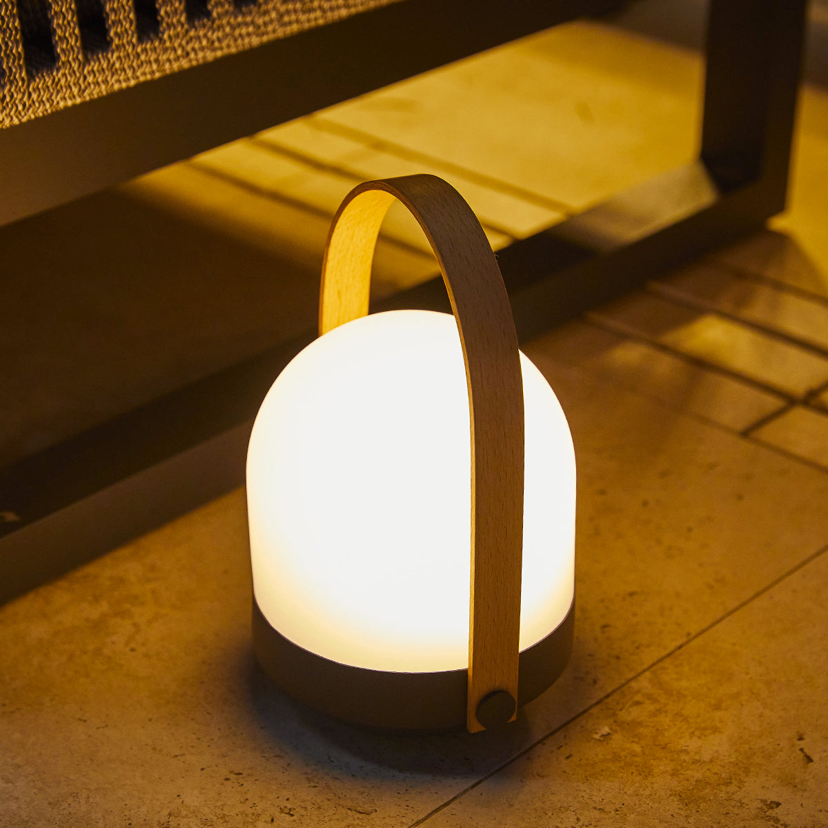 Aura - Lanterne Sans Fil - Bambou - Bois