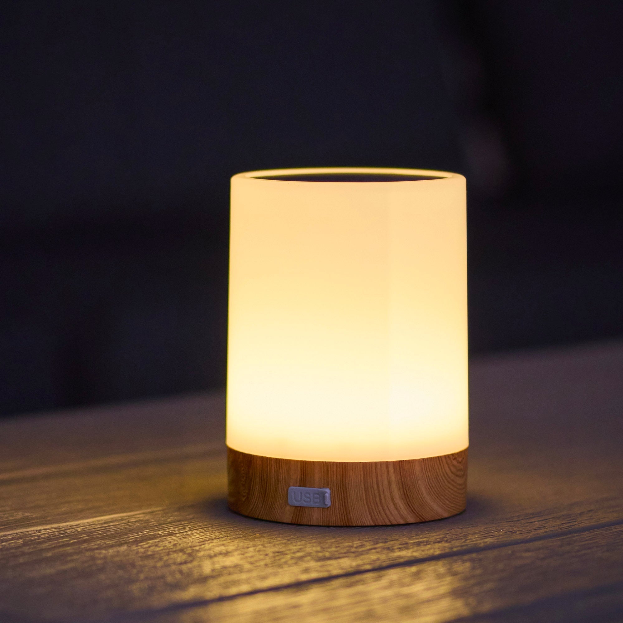 Duolight - Lampe De Table Solaire - Plastique - Blanc