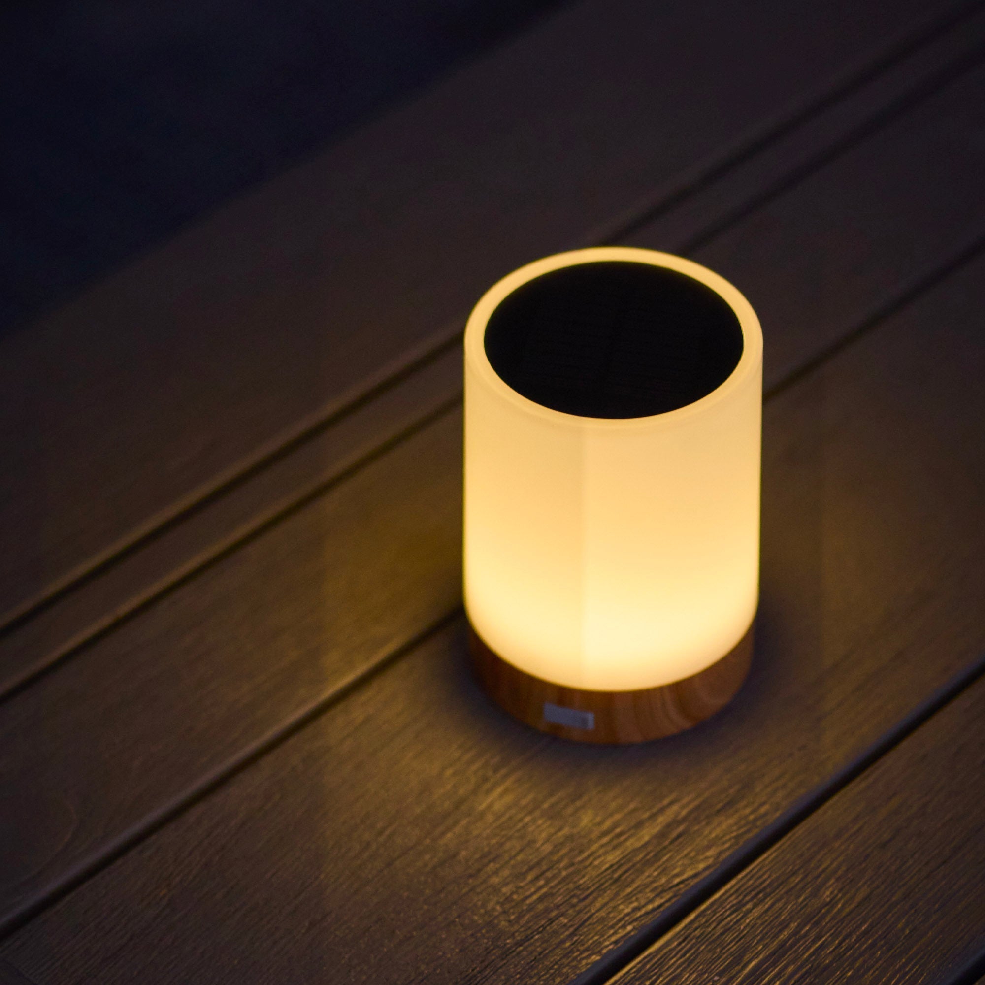 Duolight - Lampe De Table Solaire - Plastique - Blanc