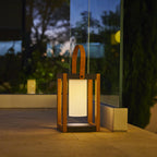 Seraphina - Lanterne Solaire - Aluminium - Marron