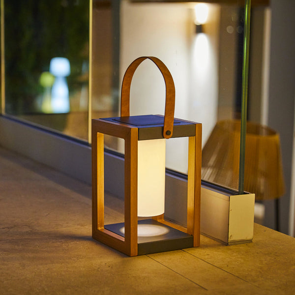 Seraphina - Lanterne Solaire - Aluminium - Marron