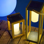 Seraphina - Lanterne Solaire - Aluminium - Marron