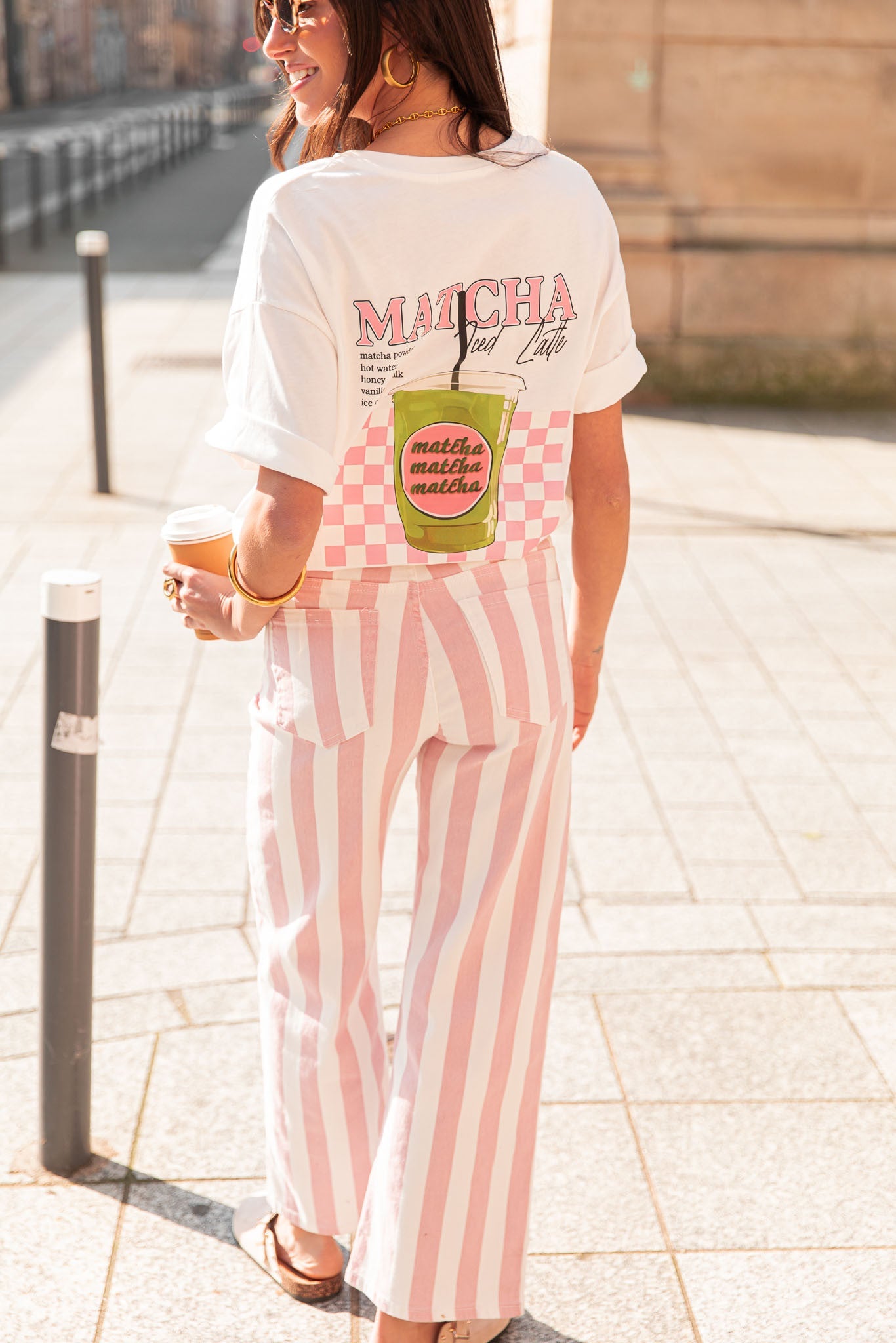 LATTÉ Blanc - T-Shirt Imprimé