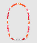 Lauren Rubinski - Collier Love Beads Happy Rose Orange - Femme