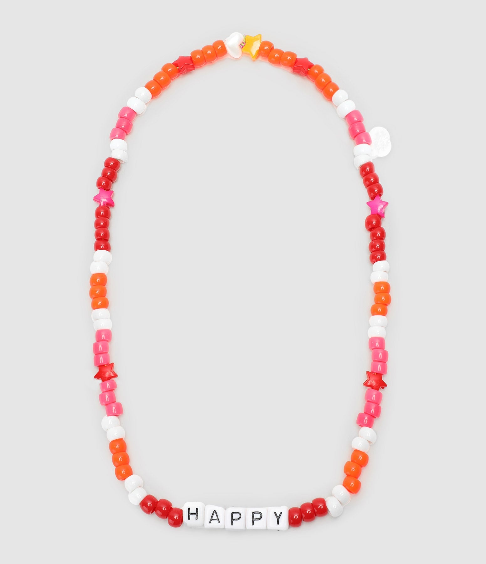 Lauren Rubinski - Collier Love Beads Happy Rose Orange - Femme