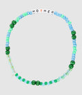 Lauren Rubinski - Collier Love Beads Mother Vert Bleu - Femme