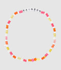 Lauren Rubinski - Collier Love Beads Rainbow Rose Orange - Femme