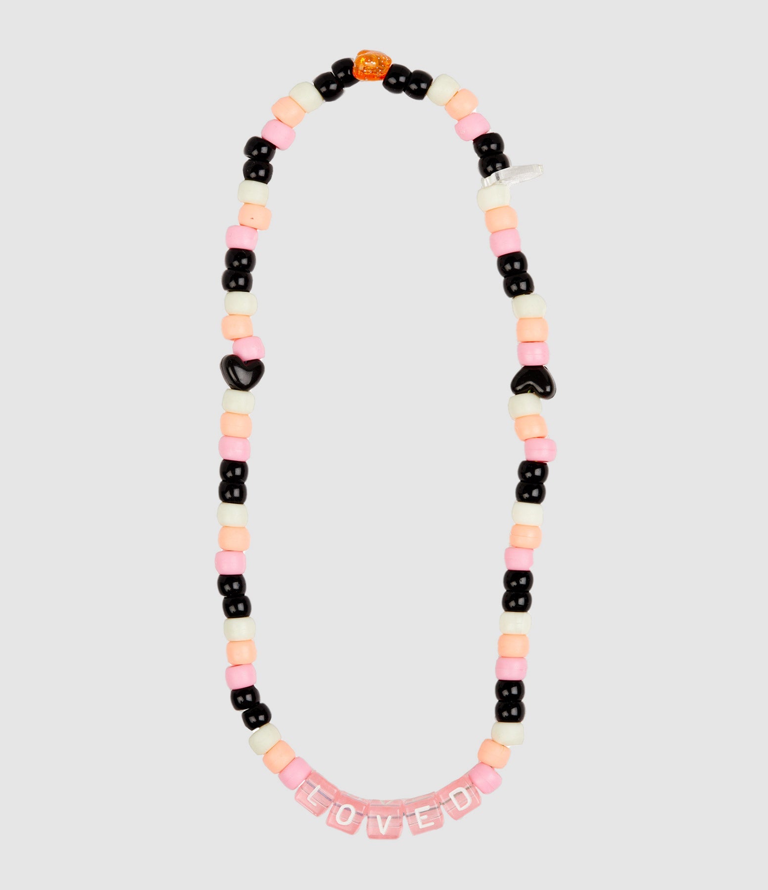 Lauren Rubinski - Collier Love Beads Love Orange Rose - Femme