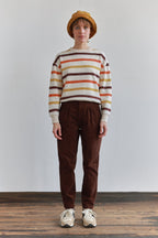 Sweatshirt Lavan - Rayures Mélangées - Femme