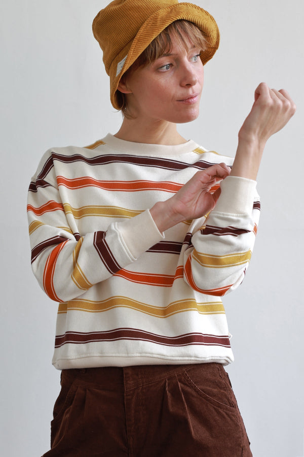 Sweatshirt Lavan - Rayures Mélangées - Femme