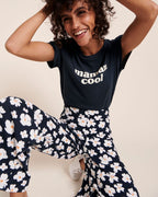 Le T-Shirt Maman Cool En Jersey Côtelé - Charbon