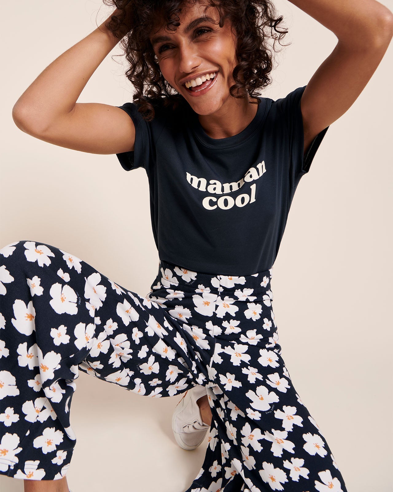 Le T-Shirt Maman Cool En Jersey Côtelé - Charbon