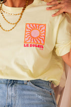 LE SOLEIL Orange/Jaune - T-Shirt Imprimé