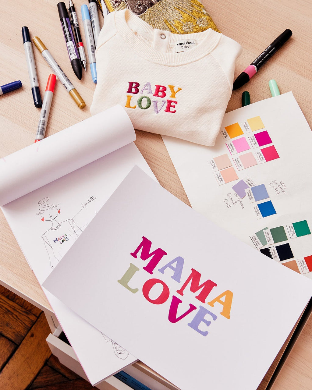 Le Sweat Club Mama Love En Coton Bio - Crème
