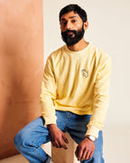Sweatshirt Sacha - Papa Sun Bird - Vanille - Homme