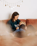 Le Sweat D'Allaitement Maman Louve Femme En Coton Bio - Charbon