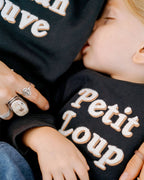 Le Sweat D'Allaitement Maman Louve Femme En Coton Bio - Charbon