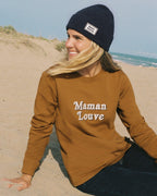 Le Sweat Maman Louve En Coton Bio - Caramel