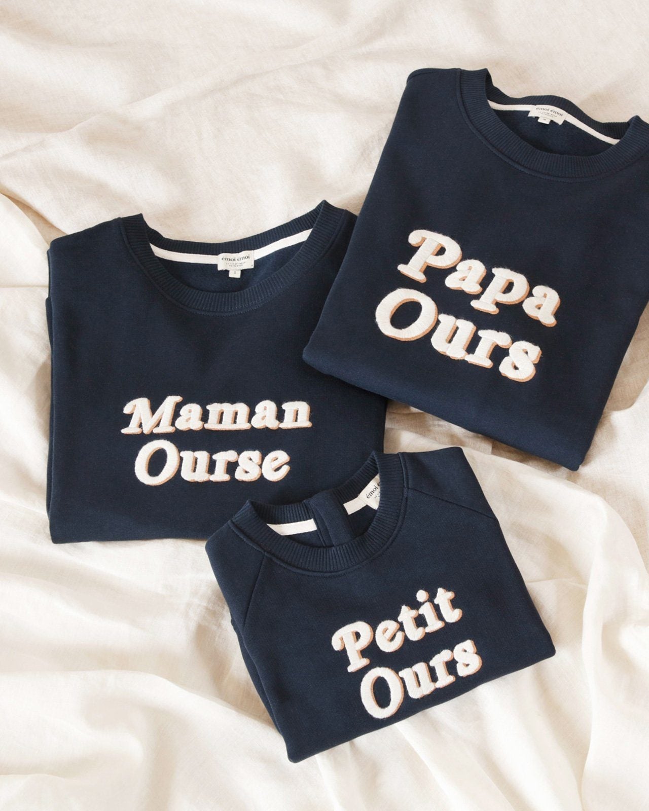 Le sweat Maman ourse en coton bio - charbon Sweatshirts CRS