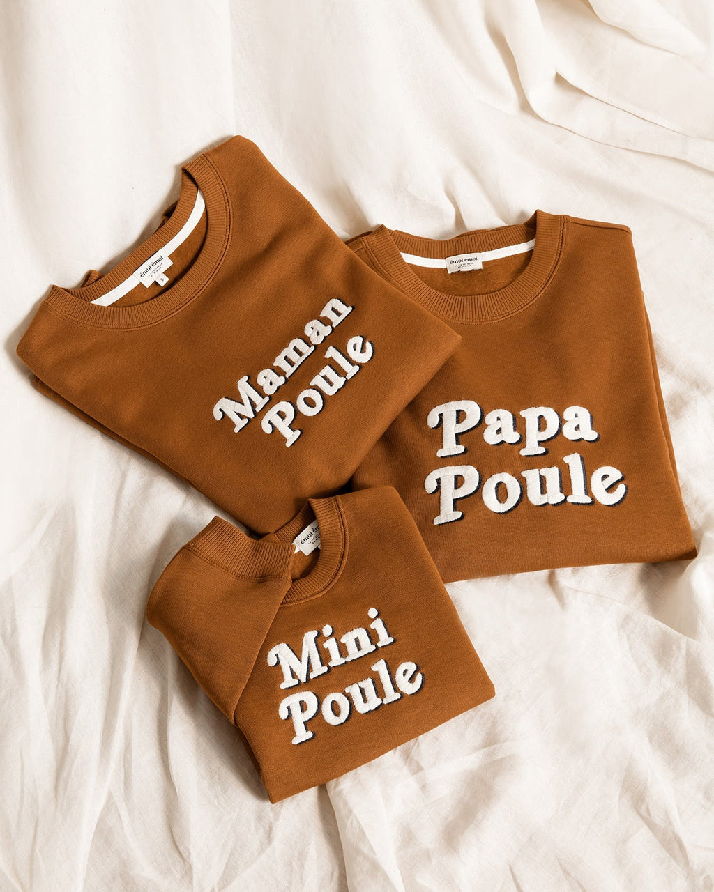 Le Sweat Maman Poule En Coton Bio - Caramel