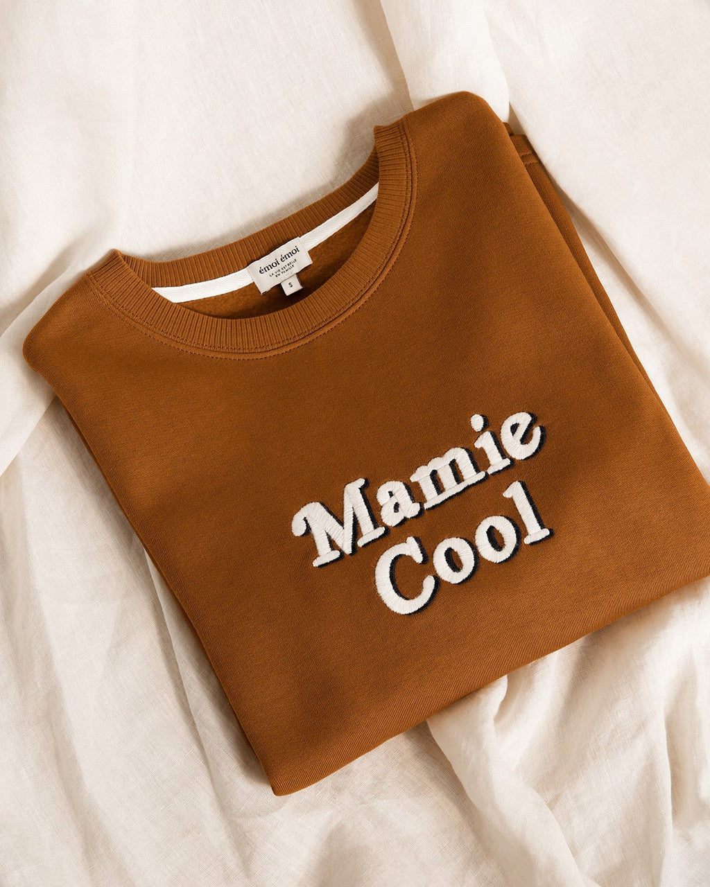 Le Sweat Mamie Cool En Coton Bio - Caramel