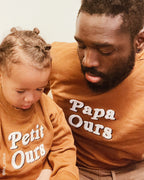 Le Sweat Papa Ours En Coton Bio - Caramel
