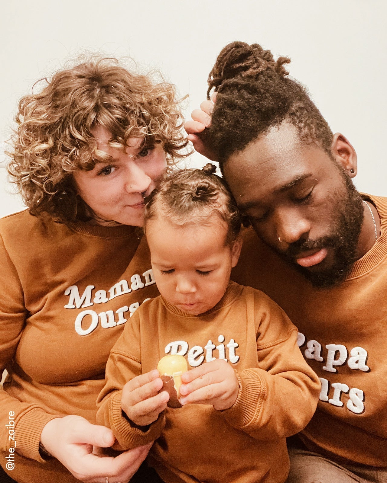 Le Sweat Papa Ours En Coton Bio - Caramel