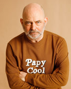 Le Sweat Papy Cool En Coton Bio - Caramel