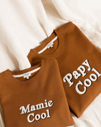 Le Sweat Papy Cool En Coton Bio - Caramel