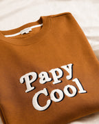 Le Sweat Papy Cool En Coton Bio - Caramel