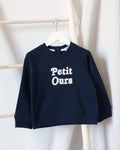 Le sweat Petit ours en coton bio - charbon Sweatshirts CRS