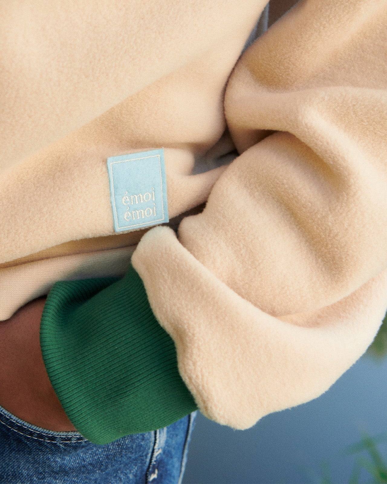 Le Sweat Stan En Polaire Recyclée Et Col Zippé - Latte