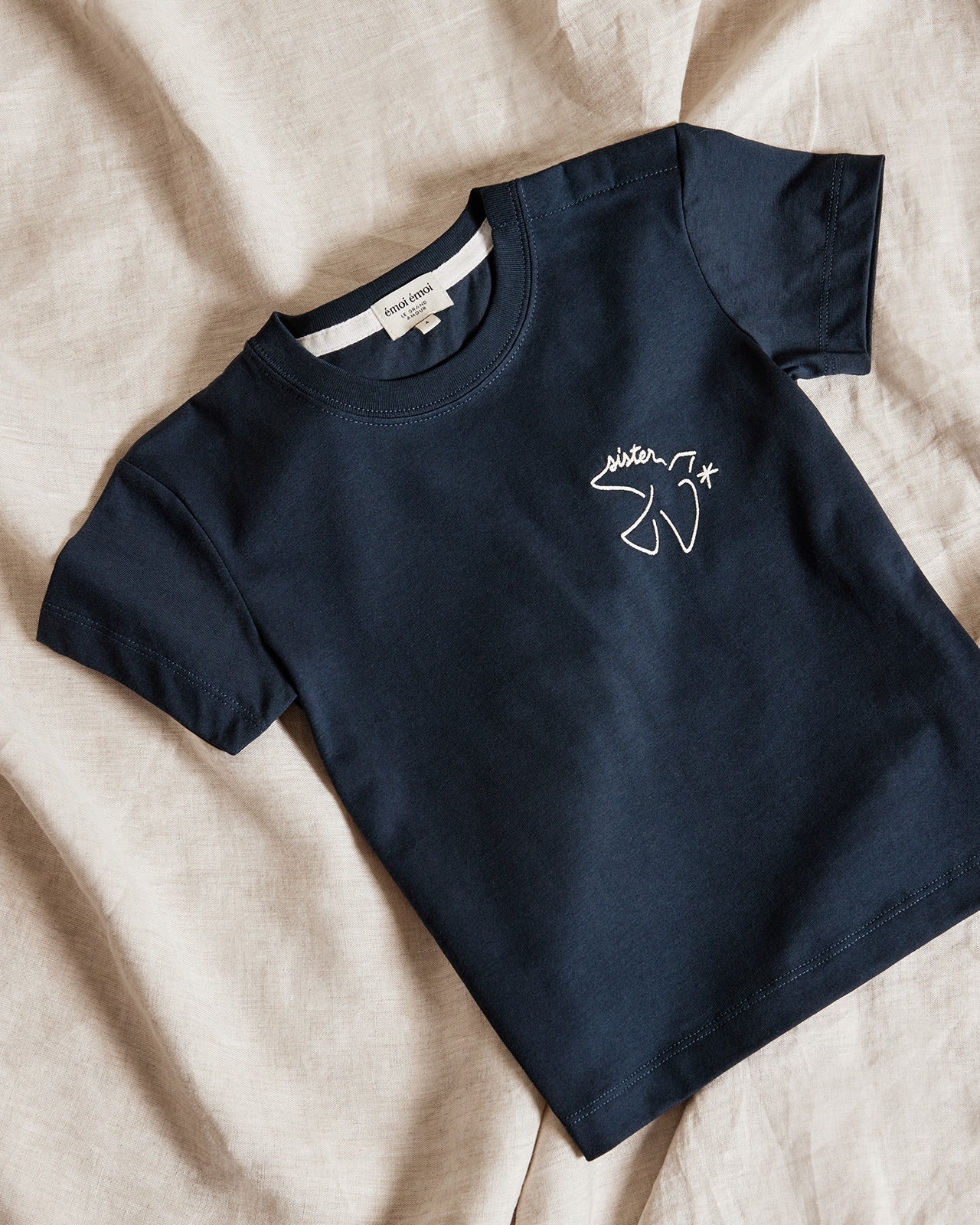 T-Shirt Jeannot - Sister Bird - Charbon - Enfant