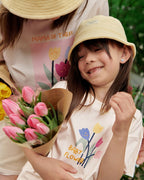 Le T-Shirt Mama Of Three En Coton Bio - Tulipes