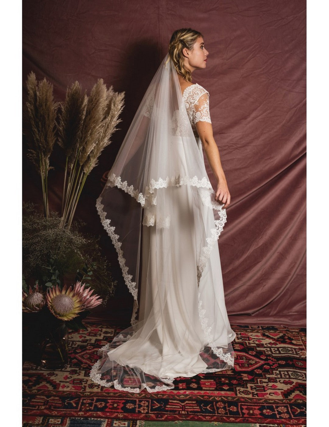 Voile Guipure - Blanc Soie