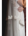 Voile Guipure - Blanc Soie