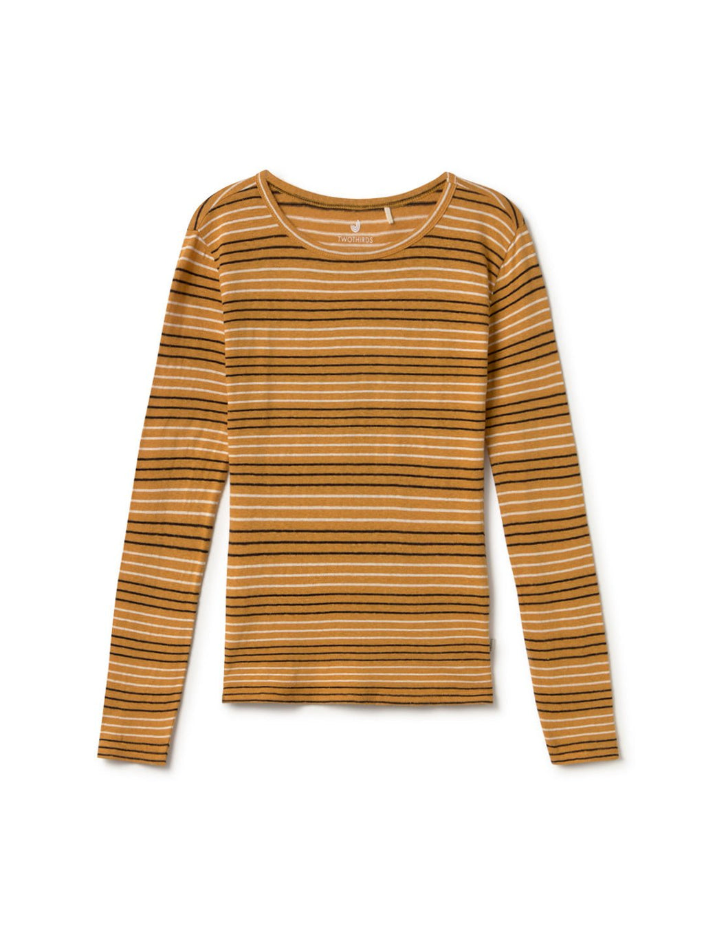 Top Leeve - Rayures Moutarde - Femme