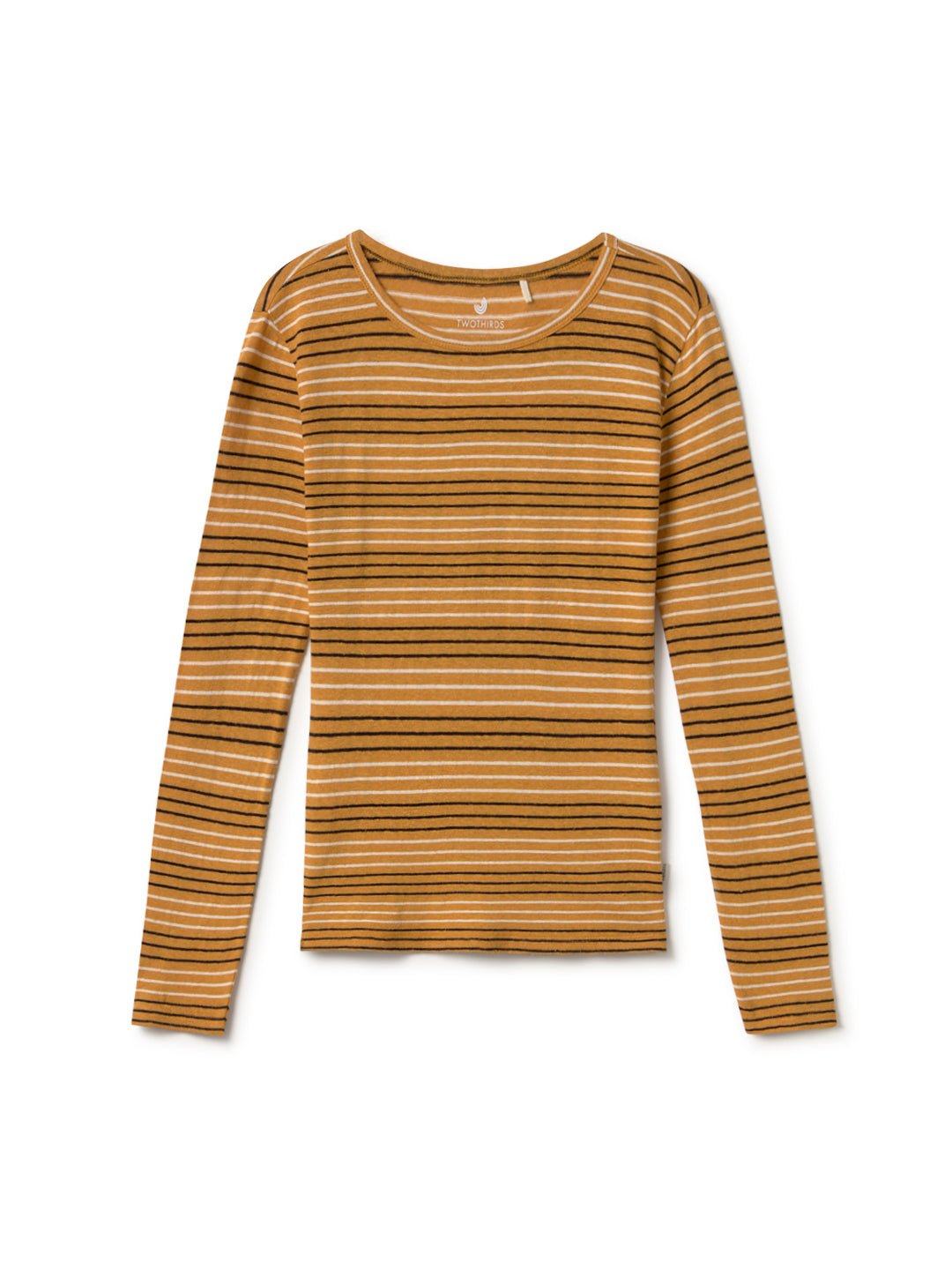 Top Leeve - Rayures Moutarde - Femme