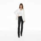Legging Long Et Évasé - Noir - Femme