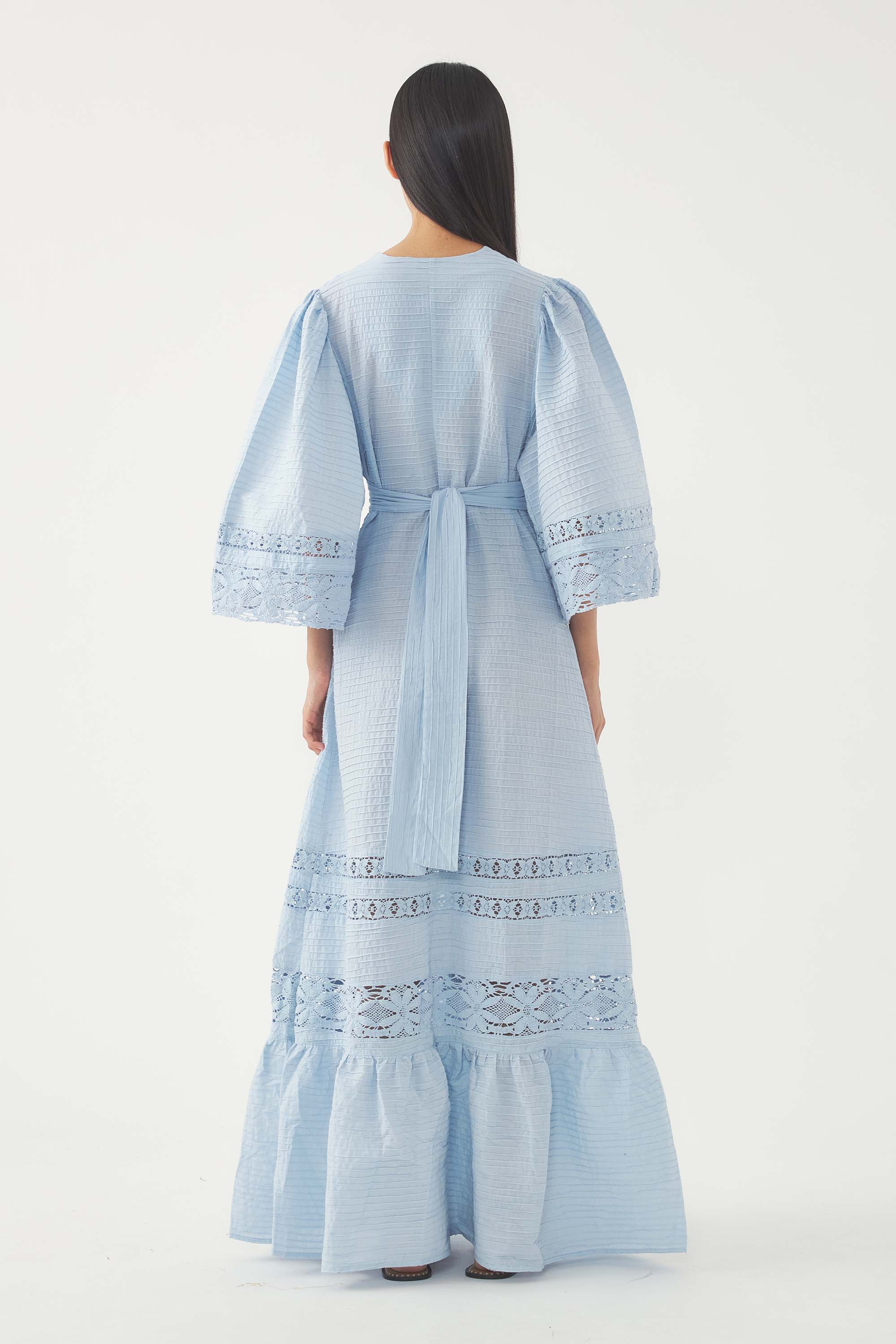 Robe Longue Lena - Ciel