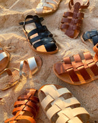 Les Sandales Mathis Femme En Cuir Naturel - Théluto X Émoi Émoi