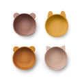 Lot De 4 Bols En Silicone Iggy - Mélange De Roses