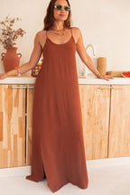 LILAO Caramel - Robe Longue