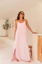 LILAO Rose Poudré - Robe Longue