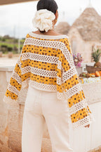 LILIA Jaune - Maille Crochet