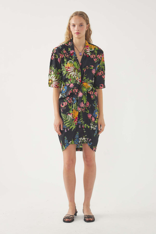 Robe Portefeuille Lisa - Noir