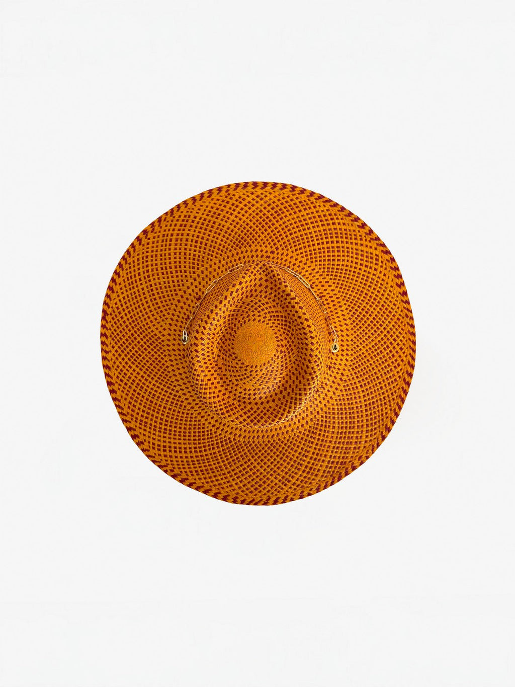 Chapeau Paille Livy Jr - Apricot Burgundy